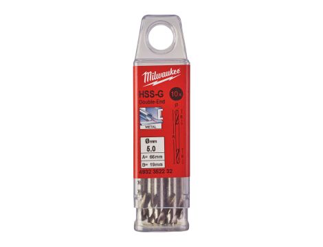 Milwaukee - Wiertło do metalu 10 szt.; 5,0/62/18 mm - 4932352232 - 2