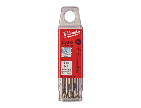 Milwaukee - Wiertło do metalu 10 szt.; 5,5/66/19 mm - 4932352233 - 2