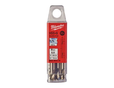 Milwaukee - Wiertło do metalu 10 szt.; 6,0/66/19 mm - 4932352234 - 2