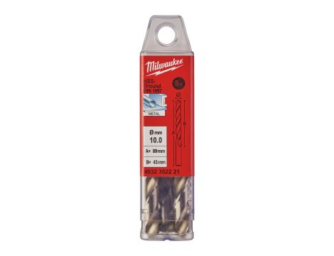 Milwaukee - Wiertło do metalu 10,0/43/89 mm (5 szt.) - 4932352221 - 2