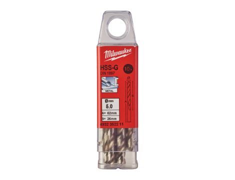 Milwaukee - Wiertło do metalu 5,0/26/62 mm (10 szt.) - 4932352211 - 2