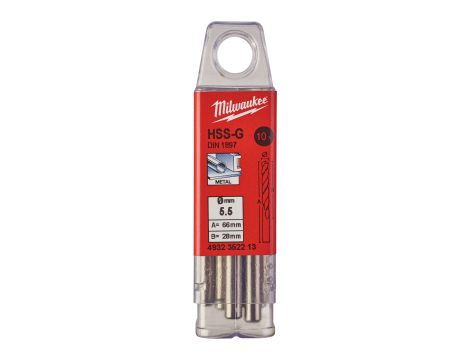 Milwaukee - Wiertło do metalu 5,5/28/66 mm (10 szt.) - 4932352213 - 2