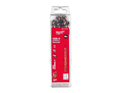 Milwaukee - Wiertło do metalu HSS-G CO 10,5 mm (5 szt.) - 4932373355 - 2