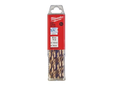 Milwaukee - Wiertło do metalu HSS-G CO 11,5 mm (5 szt.) - 4932373357 - 2