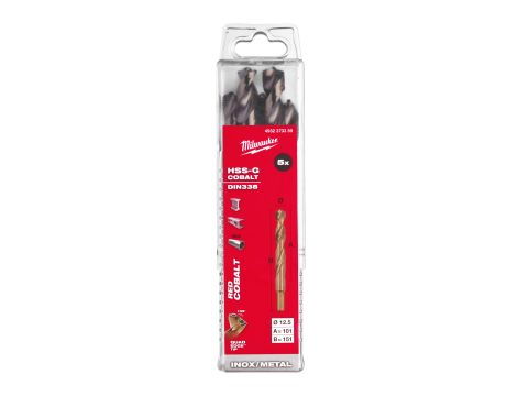 Milwaukee - Wiertło do metalu HSS-G CO 12,5 mm (5 szt.) - 4932373359 - 2