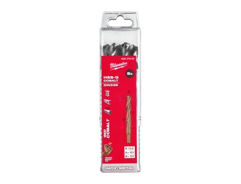 Milwaukee - Wiertło do metalu HSS-G CO 13,0 mm (5 szt.) - 4932373360 - 2