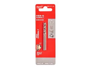 Milwaukee - Wiertło do metalu HSS-G CO 3,3 mm (2 szt.) - 4932471140 - image 2