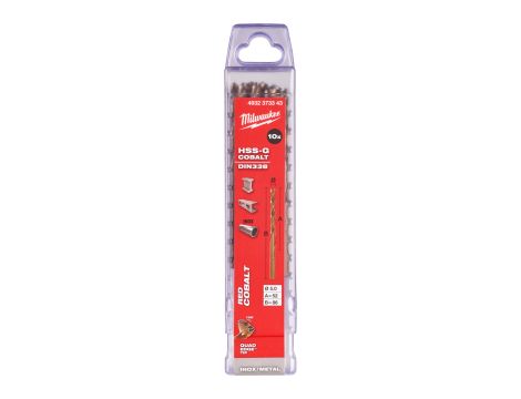 Milwaukee - Wiertło do metalu HSS-G CO 5,0 mm (10 szt.) - 4932373343 - 2