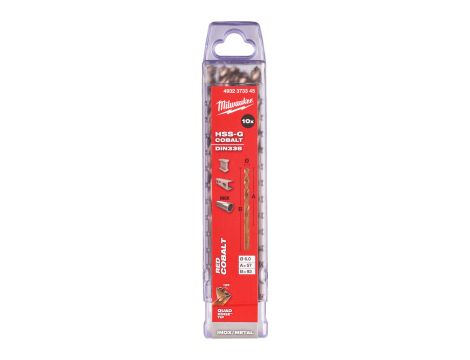 Milwaukee - Wiertło do metalu HSS-G CO 6,0 mm (10 szt.) - 4932373345 - 2