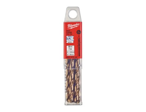 Milwaukee - Wiertło do metalu HSS-G CO 7,5 mm (5 szt.) - 4932373349 - 2