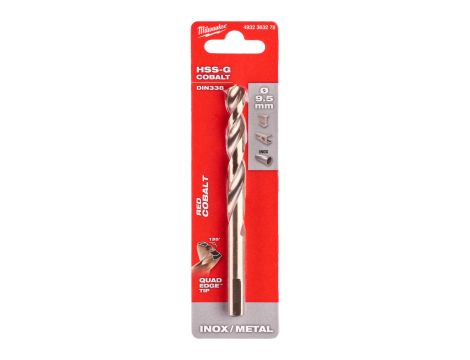 Milwaukee - Wiertło do metalu HSS-G CO 9,5 mm (1 szt.) - 4932363278 - 2
