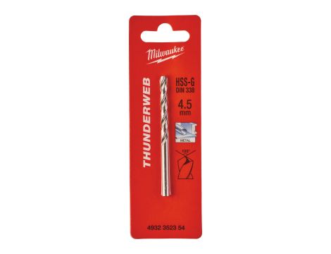 Milwaukee - Wiertło HSS-G Thunderweb 4,5 mm - 4932352354 - 2