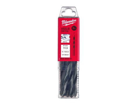 Milwaukee - Wiertło HSS-R 11,5 mm (5 szt.) - 4932363549 - 2