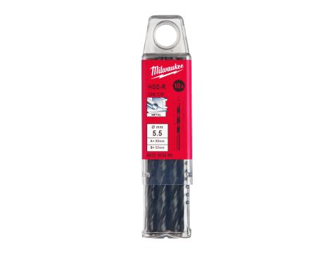 Milwaukee - Wiertło HSS-R 5,5 mm (10 szt.) - 4932363489 - 2