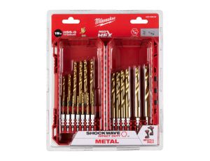 Milwaukee - Wiertło udarowe do metalu SWave HSS-G Tin 19szt. - zestaw - 4932493866 - image 2