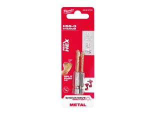 Milwaukee - Wiertło udarowe do metalu SWave HSS-G Tin 2.5mm -2szt. - 48894704 - image 2