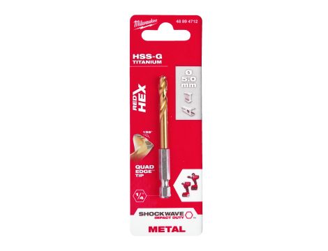 Milwaukee - Wiertło udarowe do metalu SWave HSS-G Tin 5mm - 48894712 - 2