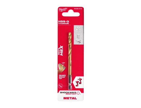 Milwaukee - Wiertło udarowe do metalu SWave HSS-G Tin 6mm - 48894714 - 2