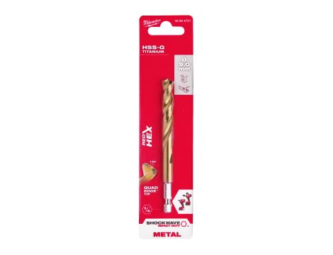 Milwaukee - Wiertło udarowe do metalu SWave HSS-G Tin 9mm - 48894721 - 2