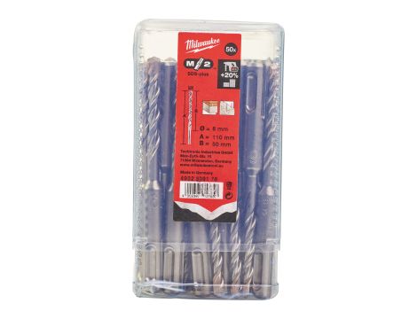 Milwaukee - Wiertło udarowe SDS Plus 6 x 50/110 (50 szt.) - 4932399178 - 2