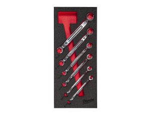 Milwaukee - Wkładka piankowa z  kluczami półotwartymi 6szt- do wózków narzędziowych - 4932493628