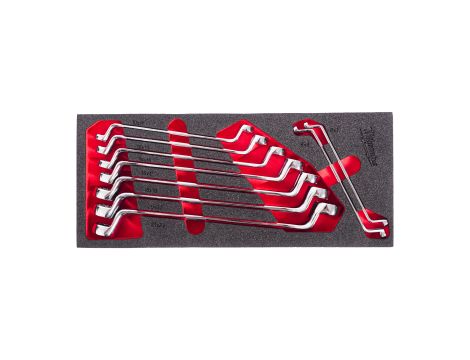 Milwaukee - Wkładka piankowa z kluczkami oczkowymi, podwójnie odsadzonymi 9szt - 4932499086