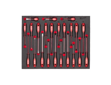 Milwaukee - Wkładka piankowa z wkrętakami - do wózków narzędziowych - 4932479830