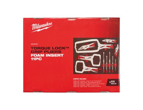 Milwaukee - Wkładka piankowa ze szczypcami zaciskowymi 11szt.  - do wózków narzędziowych - 4932493251 - 2