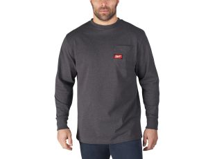 Milwaukee - WTLSG-XXL T-shirt z kieszonką z długim rękawem - szary - 4933478241