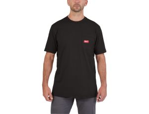 Milwaukee - WTSSBL-S T-shirt z kieszonką z krótkim rękawem - czarny - 4932493003
