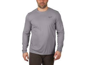Milwaukee - WWLSG-S Lekka koszulka robocza z długim rękawem - szara - 4933478188