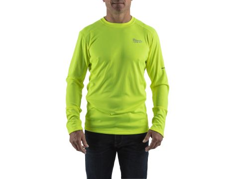 Milwaukee - WWLSYL-XL Lekka koszulka robocza z długim rękawem - żółta - 4932493091