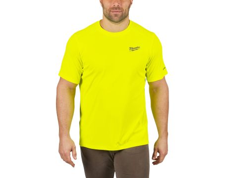 Milwaukee - WWSSYL-L Lekka koszulka robocza z krótkim rękawem - żółta - 4932493075