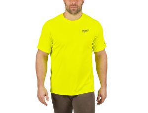 Milwaukee - WWSSYL-XXL Lekka koszulka robocza z krótkim rękawem - żółta - 4932493077