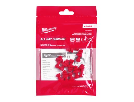 Milwaukee - Wymienne zatyczki silikonowe (TPR) - 5 par - 4932478549 - 2