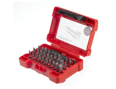Milwaukee - Zestaw bitów Shockwave w kasecie - 32 szt. - 4932464240