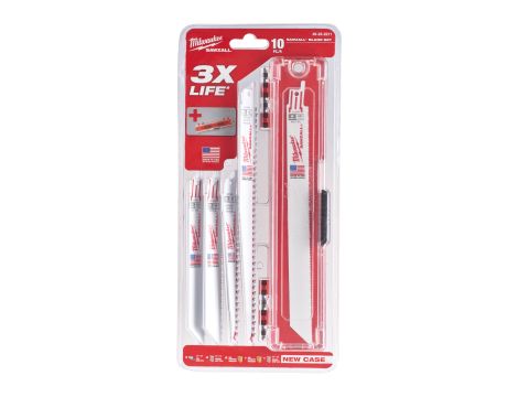 Milwaukee - Zestaw brzeszczotów do piły szablastej - 10 szt. - 49222211 - 2