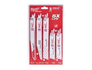 Milwaukee - Zestaw brzeszczotów do piły szablastej - 5 szt. - 49222205 - image 2