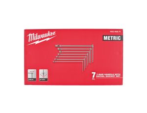 Milwaukee - Zestaw kluczy nasadowych typu T HEX z przegubem 7szt - 4932492674 - image 2