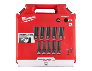 Milwaukee - Zestaw nasadek udarowych długich Shockwave 1/2