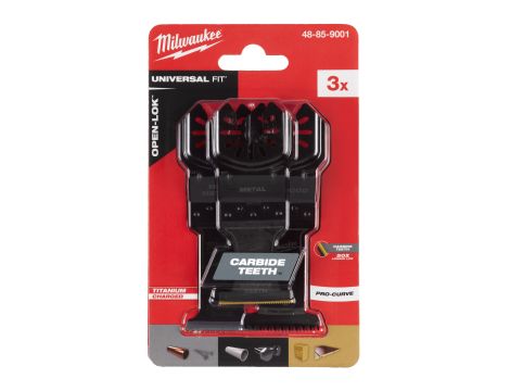 Milwaukee - Zestaw ostrzy do cięcia wielu materiałów-3szt. - 48859001