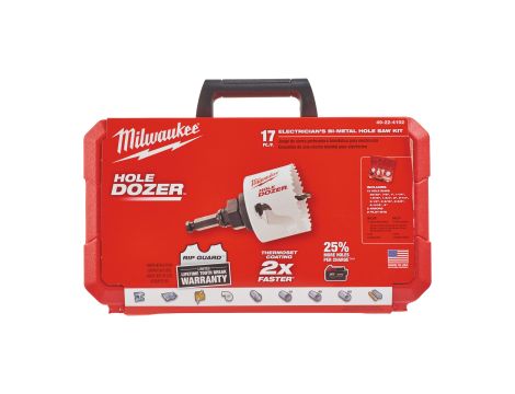 Milwaukee - Zestaw otwornic Bi-metal (17 szt.) - 49224102 - 2