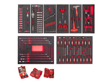 Milwaukee - Zestaw pianek do wózków narzędziowych, automotive - 172szt - 4932499474