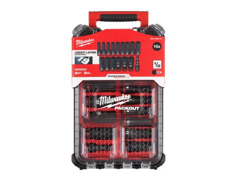 Milwaukee - Zestaw promocyjny nasadek udarowych w Packout 16szt. - 4932480943 - 2
