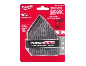 Milwaukee - Zestaw siatek do M12 FDSS 67x92 (4xG80, 4xG120, 4xG180) + 1 podkład zabezpieczający - 48805405 - image 2