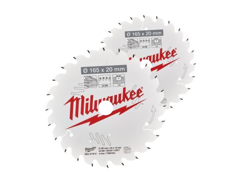 Milwaukee - Zestaw tarcz 165 x 20 mm Twin pack (2 szt.) - 4932492433
