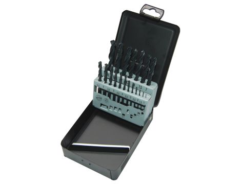 Milwaukee - Zestaw wierteł HSS-R / 1 - 10 mm / co 0,5 mm kaseta met. 19 szt. - 4932352468