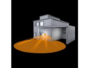 Lampa elewacyjna z czujnikiem ruchu i zmierzchu Steinel L 400 S PIR max.60W E27 IP44 IK03 230V biała / szkło /tworzywo sztuczne - image 2