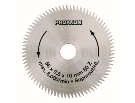 Tarcza 58/10 mm super-cut Proxxon