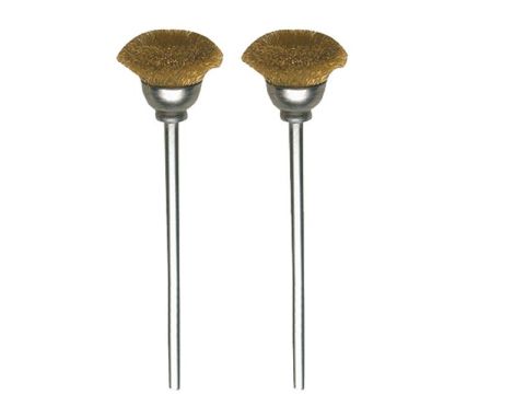 Szczotki druciane Proxxon 13 mm garnkowe mosiądz [2 szt.]
